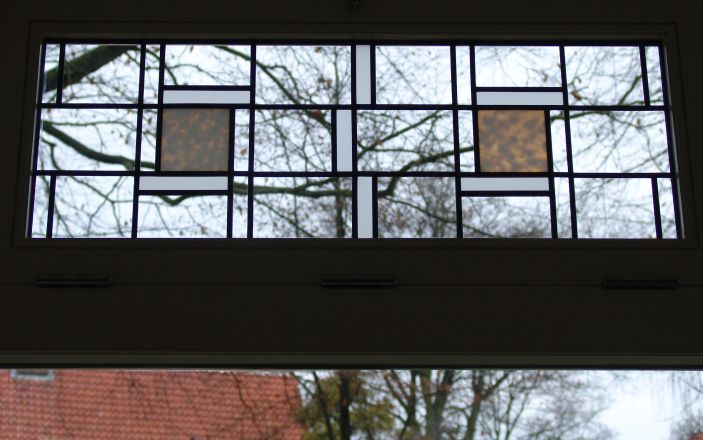 Opaline vlakken in het midden