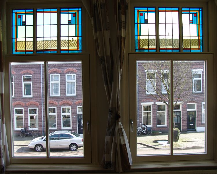 2 bovenlichten met roedes