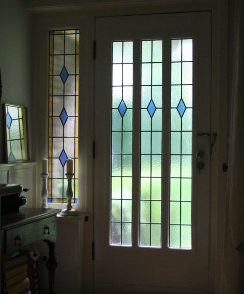 Glas-in-lood in isolatieglas.