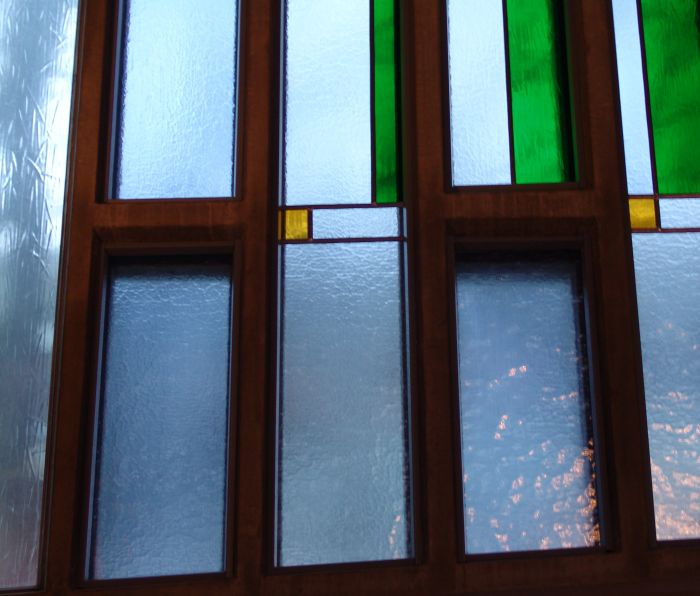 Detail van het groene veld