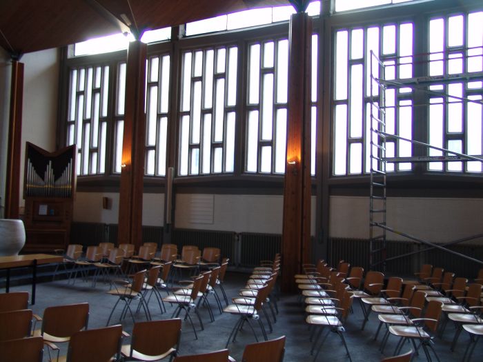 Zuidgevel, voor de werkzaamheden