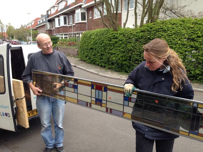 Glas in lood transport