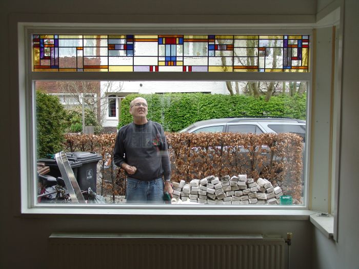 Glas in lood geplaatst