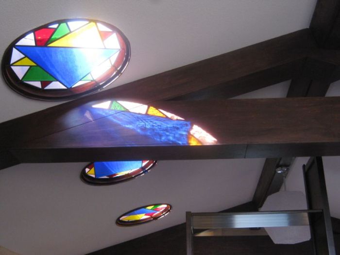 Reflectie van het antiekglas