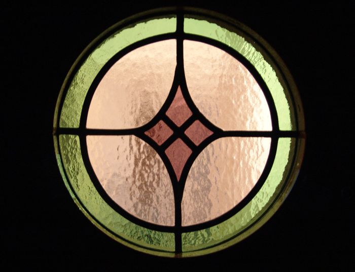 Glas in lood in voordeur
