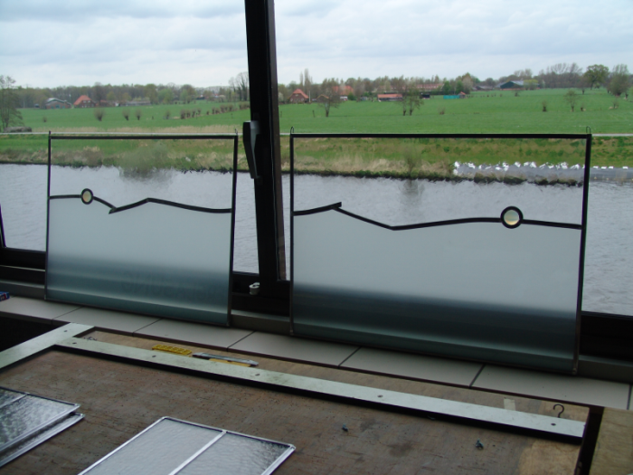 Moderne Bleiverglasung