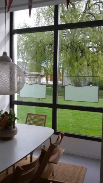 Moderne Bleiverglasung passend f�r Neubauhaus