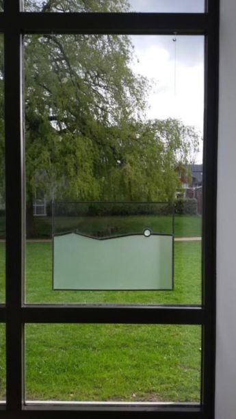Moderne Bleiverglasung passend f�r Neubauhaus