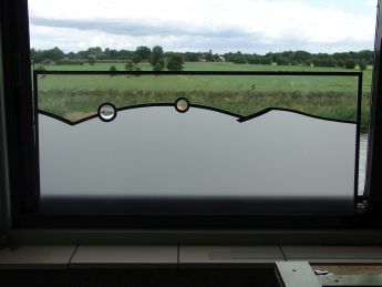Moderne Glasgestaltung, ca. 100 x 50cm