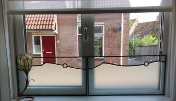 Moderne Glasgestaltung, ca. 75 x 40cm