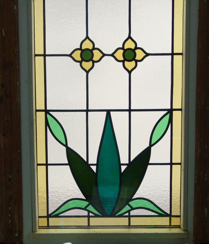 Glas in lood, detail