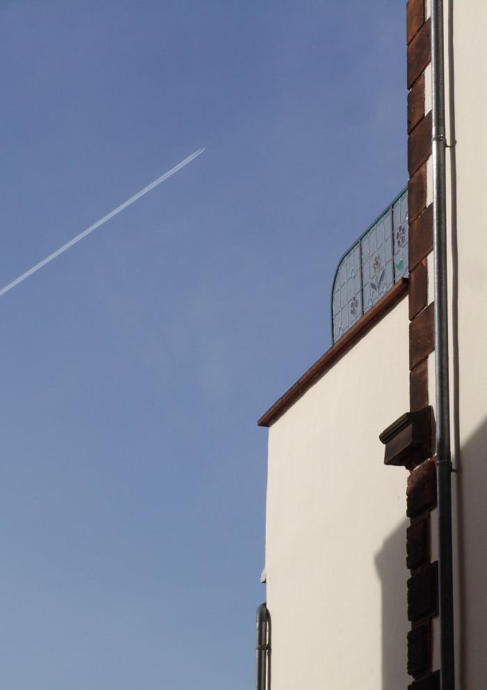 Bleiverglasung von unten gesehen