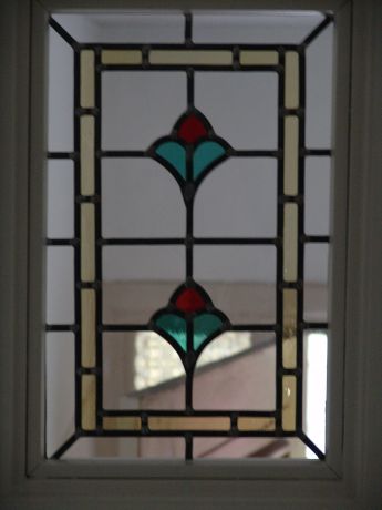 Glas in lood met bloemmotief door AvD-Glas