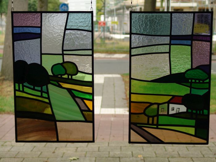 Glas in lood hangers, Amersfoort 2019