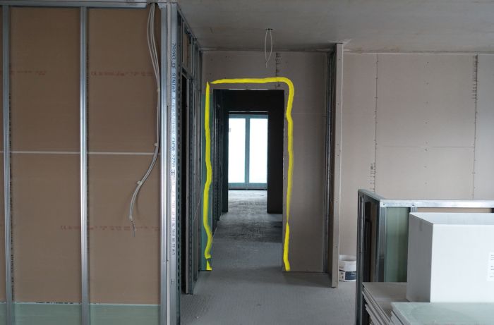 Glas in lood t.b.v. kunststof deur in nieuwbouw appartement.