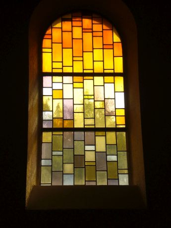 Voorbeeld glas in lood, Heilige Geest Kerk in Geroldsau (D)
