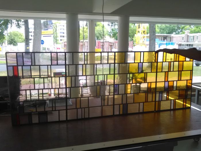 Glas in lood van mondgeblazen antiekglas