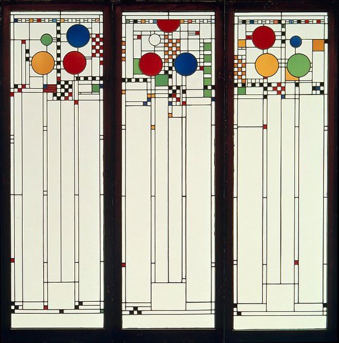Voorbeeld van klant, ontwerp van Frank Lloyd Wright