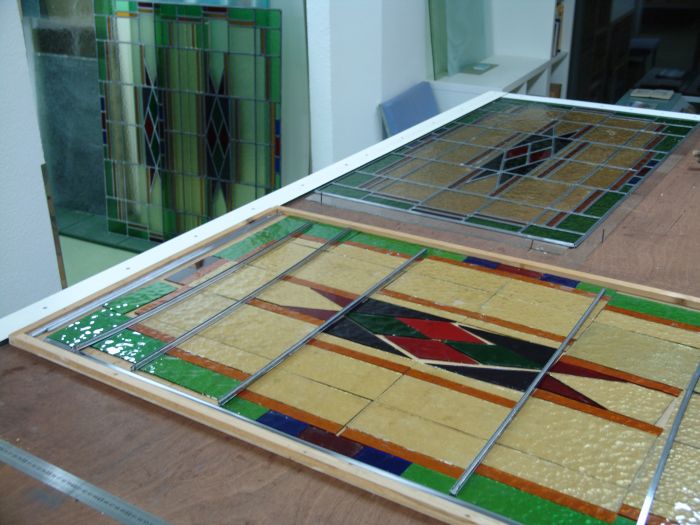 Glas in lood overgelood