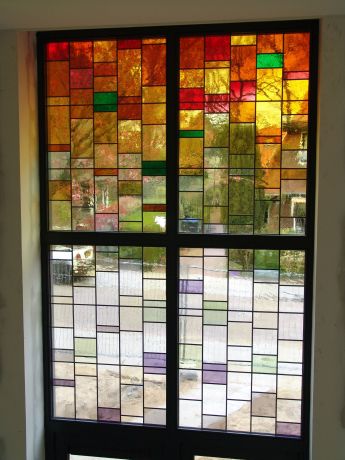 Glas in lood, verschillende lichtinval