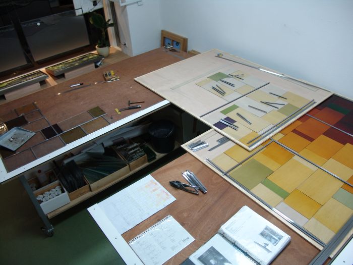 Glas in lood zetten