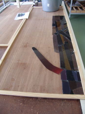 Glas in lood uit elkaar halen en reinigen