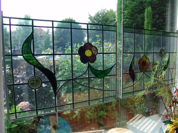 Bleiverglasung, Jugendstil Aufh�nger