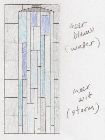 Ontwerp voor glas in lood in dubbelglas