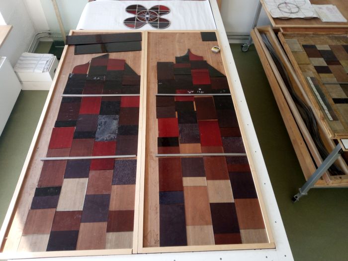 Glas in lood gesneden