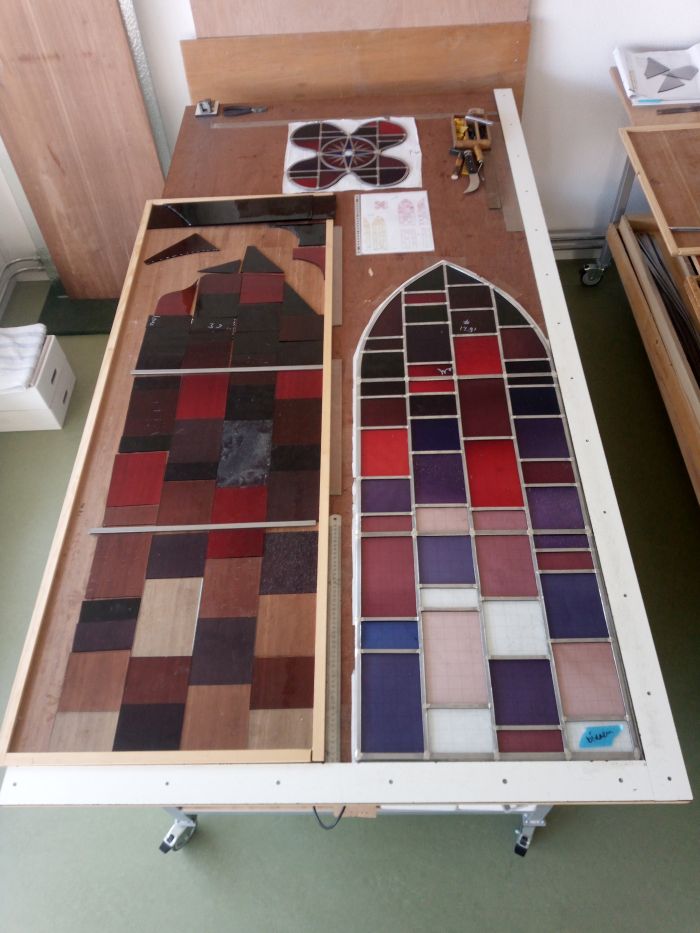 Glas in lood zetten