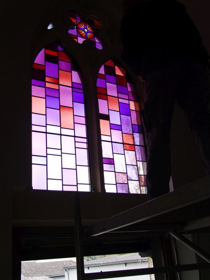 Glas in lood van antiekglas