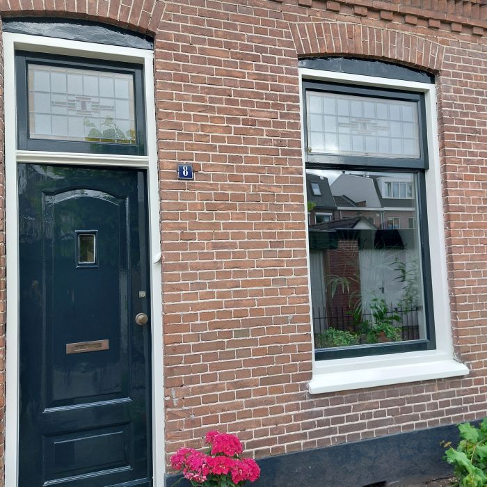 Buitenaanzicht met gepatineerd lood
