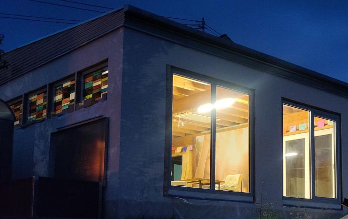 Bleiverglasung in Kunststofffenster
