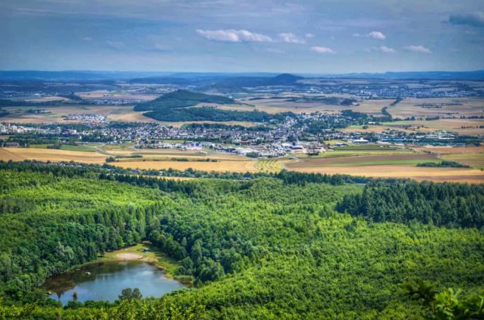 Landschap bij Kruft, voorbeeldfoto