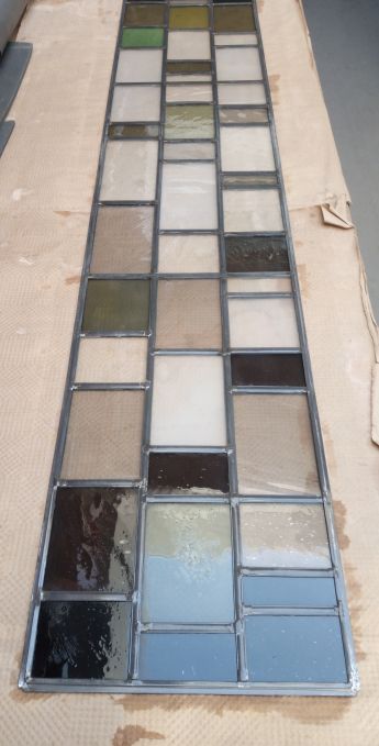 Industrieel glas in lood ontwerp