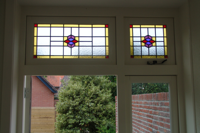 Glas in lood in keuken