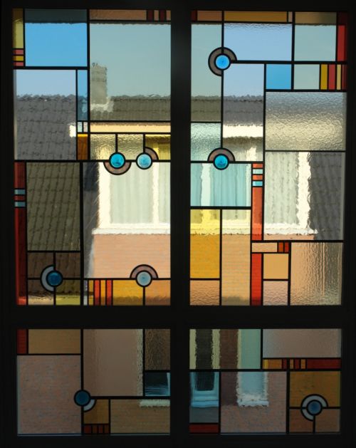 Glas-in-lood op 2e verdieping