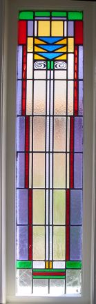 Oud glas-in-lood voorbeeld