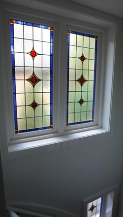 Glas in lood op 1e verdieping