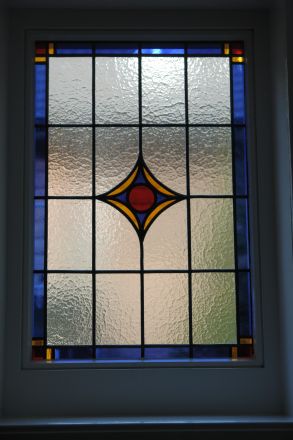 Glas in lood op begane grond