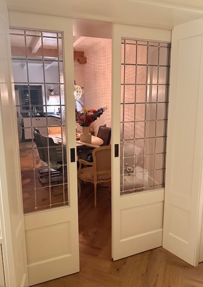 Glas in lood in kamer en suite, Schoonhoven 2024