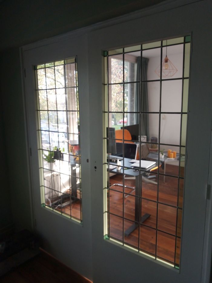 Glas in lood in kamer en suite deuren, Amersfoort 2025