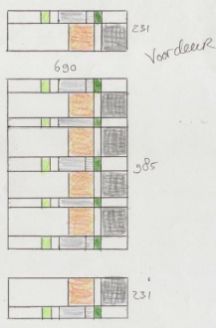 Ontwerp glas in lood tegen inkijk, Laren