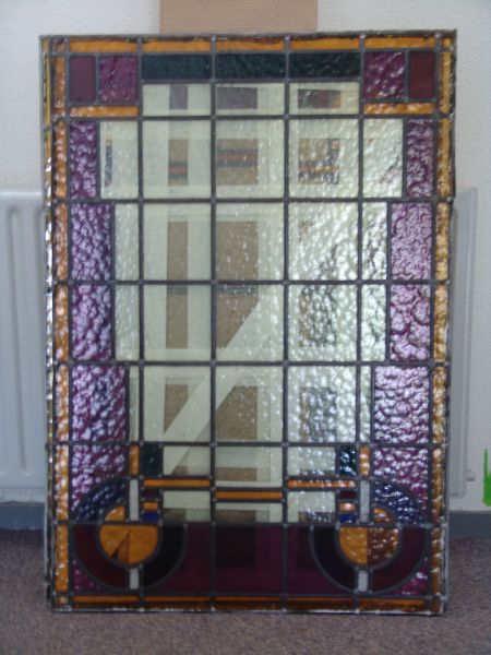 Glas in lood uitgebouwd