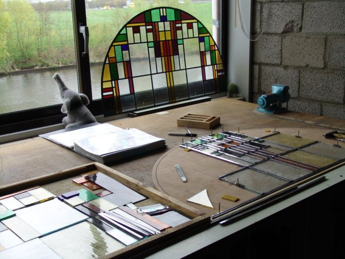 Glas in lood voor toogramen door AvD-Glas.