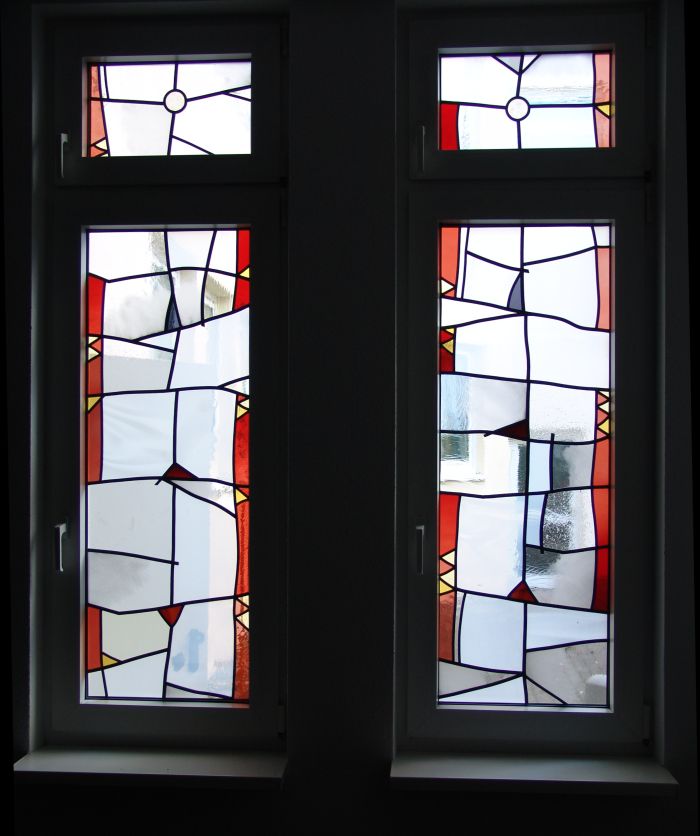 Modern glas in lood in kapel, Deutsche Caritas 2012