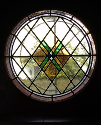 Voorbeeld glas in lood in zelfde huis