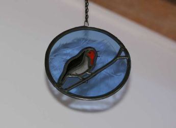 Glas in lood hangers door AvD-Glas voor de winkel van SKOG.design in Zweden