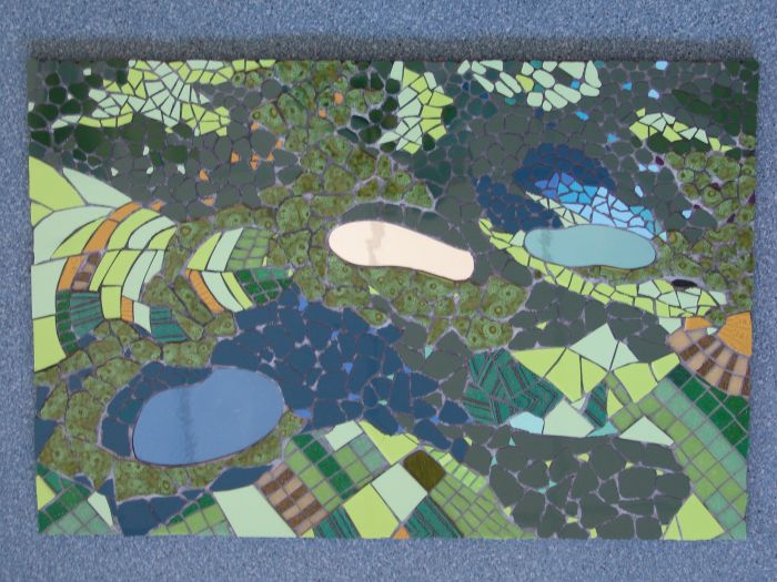 Moza�ek van de Eifelmaaren (D), ca. 75 x 50cm, &euro; 1.975,-