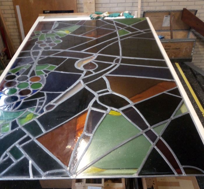 Reparatie van uitgebouwd glas in lood paneel, Burgen (D) 2024